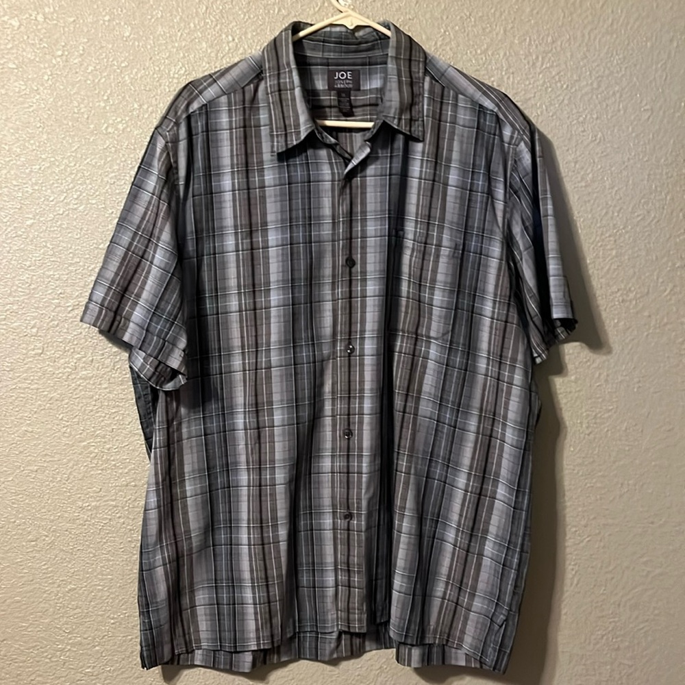 Joseph Abboud men short sleeve button front shirt